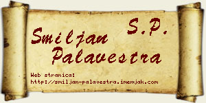 Smiljan Palavestra vizit kartica